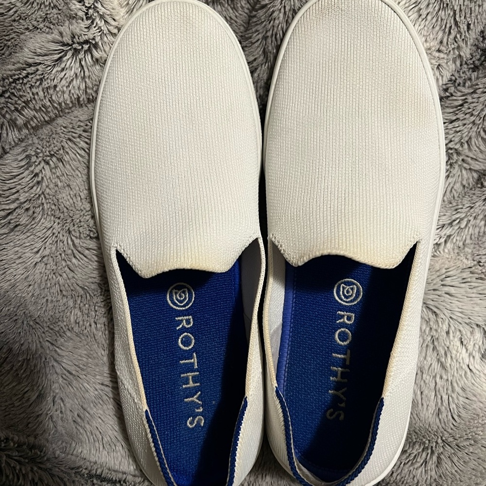 Rothy’s white sneakers. Good used condition.